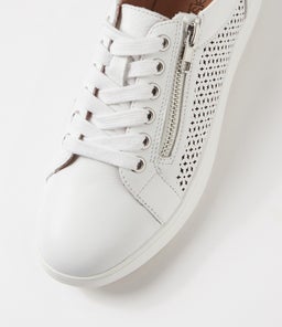 ZATIN SU WHITE WHITE SOLE LEATHER