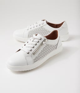 ZATIN SU WHITE WHITE SOLE LEATHER