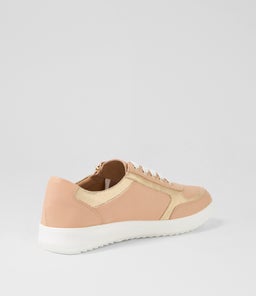ZULIE SU DK NUDE PLATINUM LEATHER SUEDE