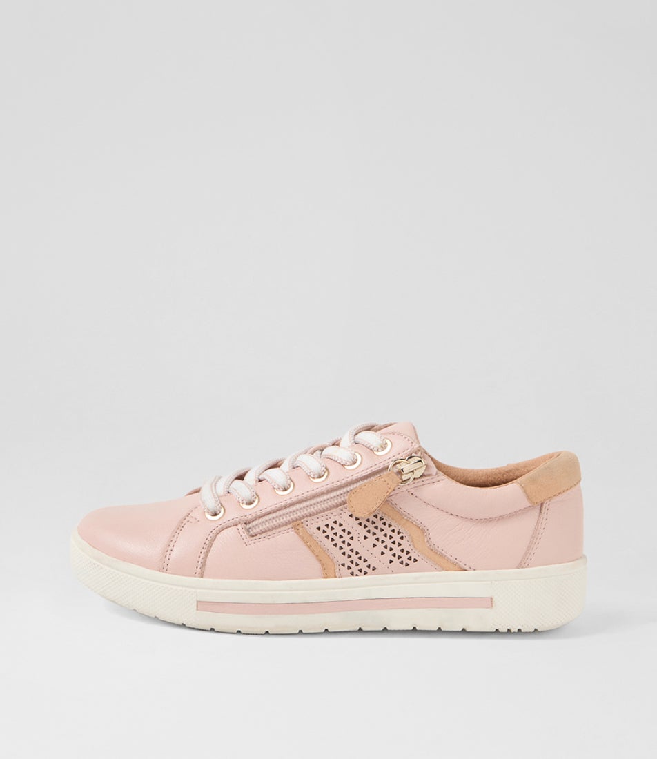 Emillio Dusty Pink Rose Gold Leather Suede Sneakers Emillio Dusty Pink Rose Gold Leather Suede Sneakers