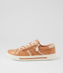 EMILLIO SU TAN PLATINUM LEATHER SUEDE