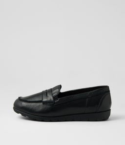 Birdi Black Wide Fit Leather Loafers Birdi Black Wide Fit Leather Loafers