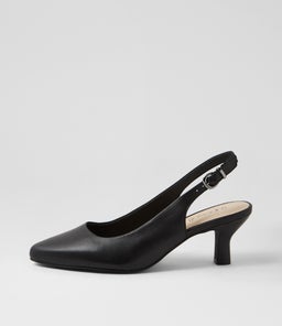 CORIA SU BLACK BLACK HEEL LEATHER
