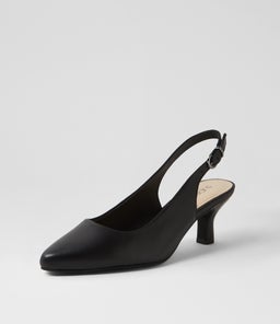 CORIA SU BLACK BLACK HEEL LEATHER