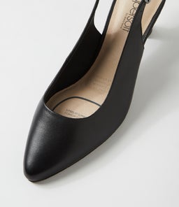 CORIA SU BLACK BLACK HEEL LEATHER