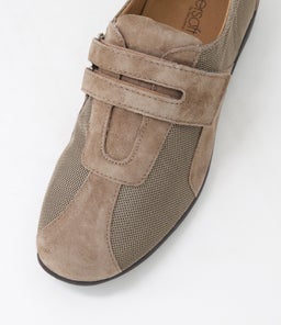 GORDANA SU TAUPE SUEDE TEXTILE