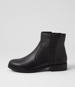 HAZZLE SU BLACK LEATHER
