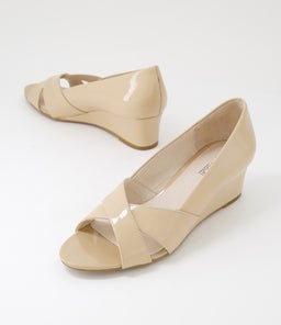 SURANNE SU NUDE CRINKLE PATENT