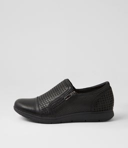 Dallias Black Leather Flat Shoes Dallias Black Leather Flat Shoes