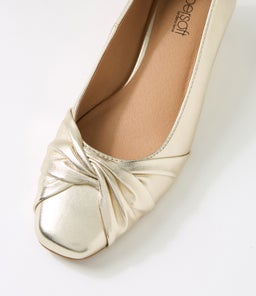 SIMMONE SU PALE GOLD LEATHER