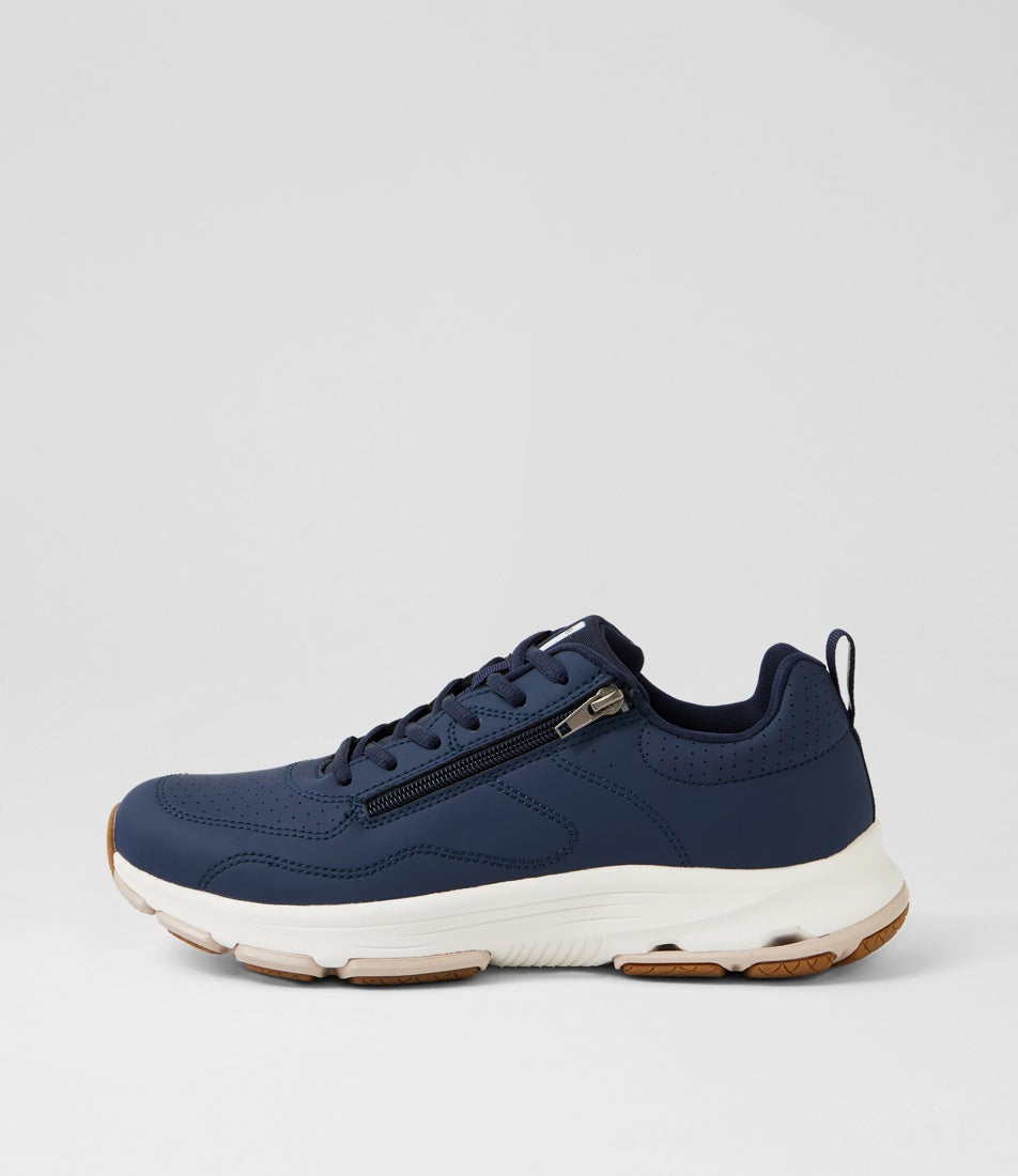 Willin Navy Fabric Sneakers