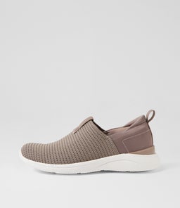 Yarrni Taupe Knit Sneakers Yarrni Taupe Knit Sneakers