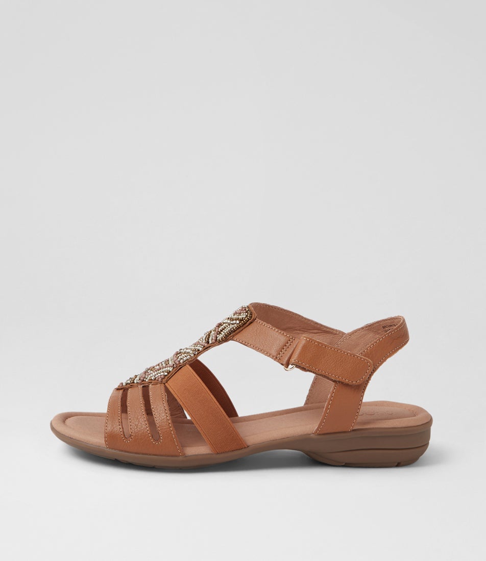 Brownyn Dark Tan Leather Sandals Brownyn Dark Tan Leather Sandals