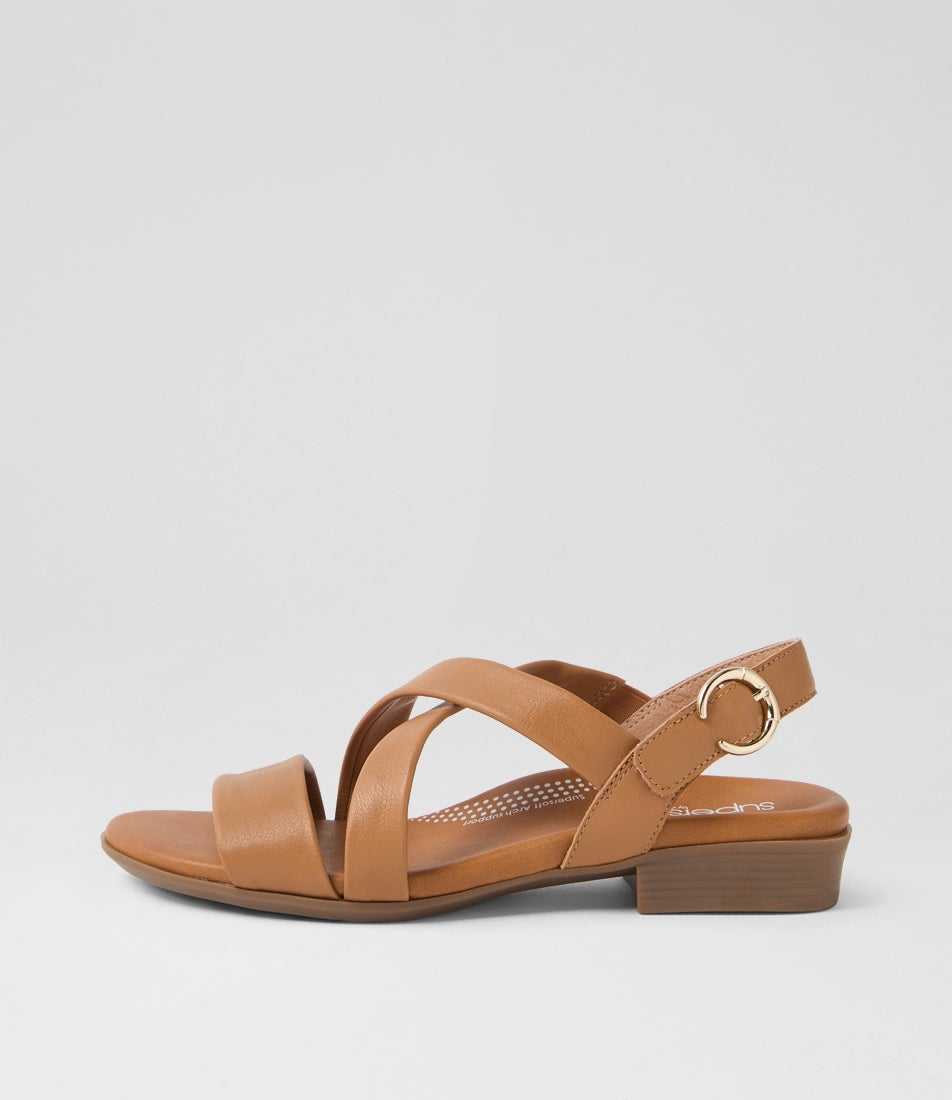 Cevie Dark Tan Leather Sandals Cevie Dark Tan Leather Sandals