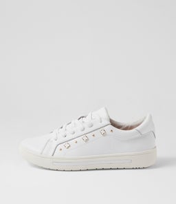 Evening White Leather Sneakers Evening White Leather Sneakers