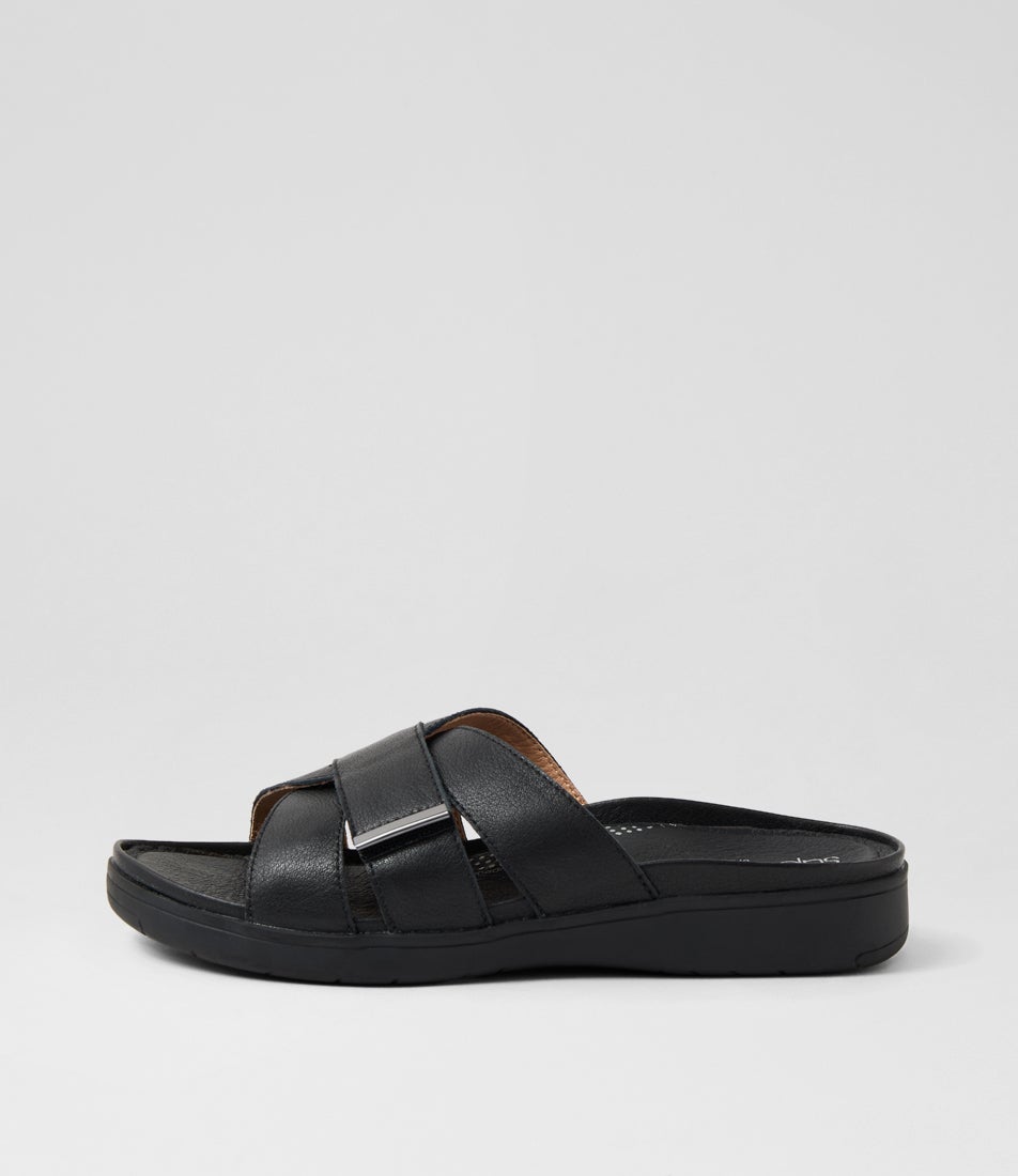 Kimmies Black Leather Sandals Kimmies Black Leather Sandals