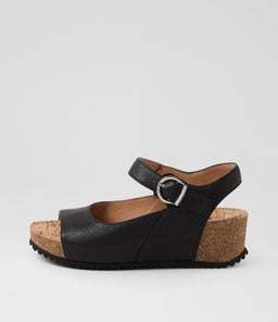 Kayi Black Leather Sandals Kayi Black Leather Sandals