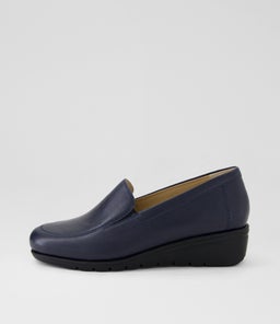 Leilanis Navy Leather Heels Leilanis Navy Leather Heels