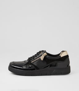Thaminia D Black Leather Sneakers Thaminia D Black Leather Sneakers