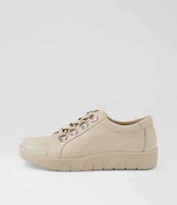 Theas D Almond Leather Sneakers Theas D Almond Leather Sneakers