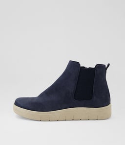 Tatums D Steel Blue Almond Suede Ankle Boots Tatums D Steel Blue Almond Suede Ankle Boots