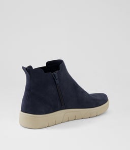 TATUMS D SU STEEL BLUE ALMOND SOLE SUEDE