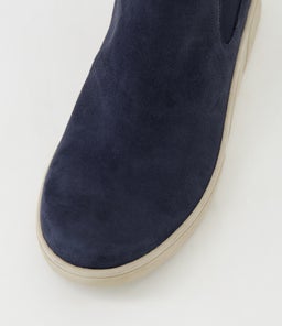TATUMS D SU STEEL BLUE ALMOND SOLE SUEDE