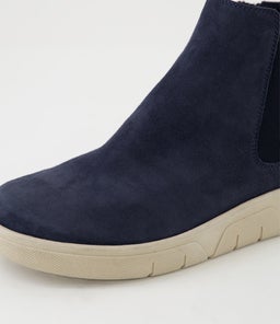 TATUMS D SU STEEL BLUE ALMOND SOLE SUEDE