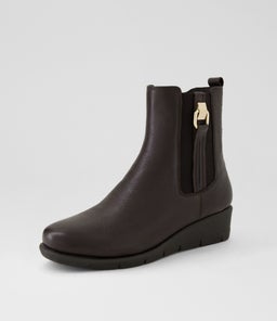 MAYIA SU DK BROWN LEATHER