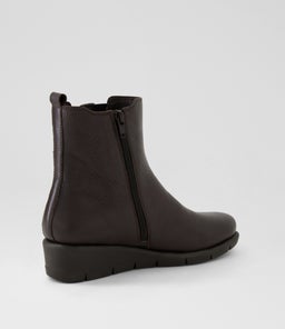 MAYIA SU DK BROWN LEATHER