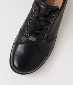 ALISHIE D SU BLACK BLACK SOLE LEATHER