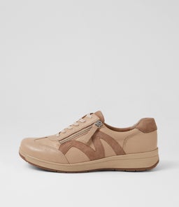 ABIGALIE D SU BEIGE TAUPE LEATHER