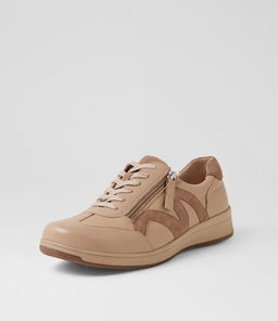 ABIGALIE D SU BEIGE TAUPE LEATHER