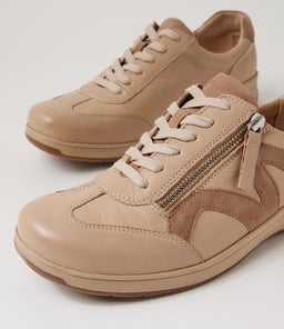ABIGALIE D SU BEIGE TAUPE LEATHER