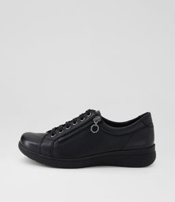 Alvies D Black Leather Sneakers Alvies D Black Leather Sneakers