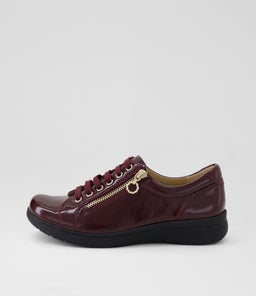 Alvies D Wine Crinkle Patent Leather Sneakers Alvies D Wine Crinkle Patent Leather Sneakers