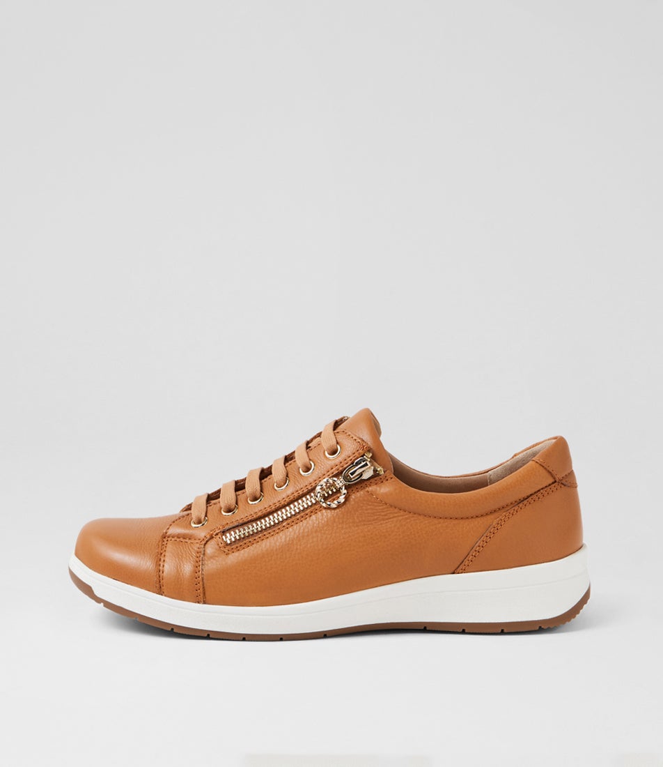 Alvies D New Tan Leather Sneakers Alvies D New Tan Leather Sneakers