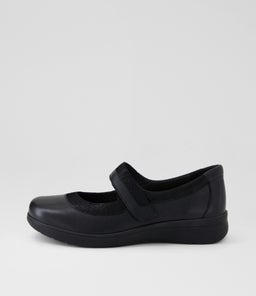 AREMA D SU BLACK BLACK SHINE LEATHER SUEDE