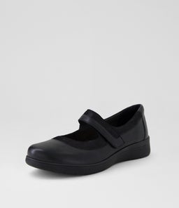 AREMA D SU BLACK BLACK SHINE LEATHER SUEDE