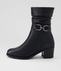 CARSHI SU BLACK LEATHER
