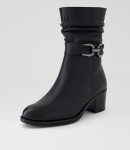 CARSHI SU BLACK LEATHER