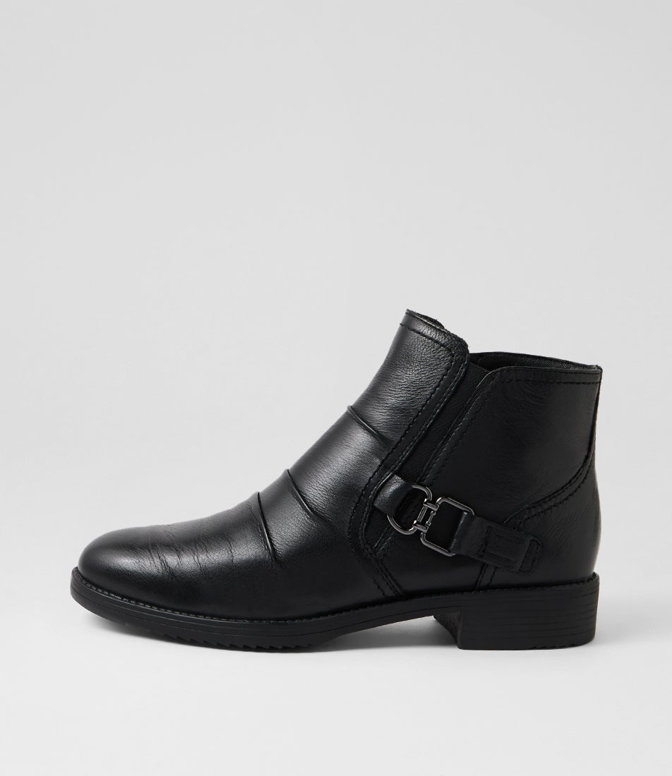 Carlotto Black Leather Ankle Boots Carlotto Black Leather Ankle Boots