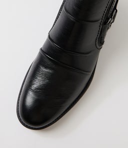 CARLOTTO SU BLACK LEATHER