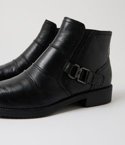 CARLOTTO SU BLACK LEATHER