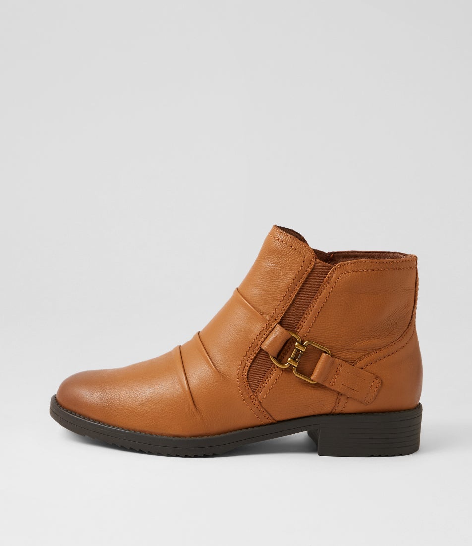 Carlotto New Tan Leather Ankle Boots Carlotto New Tan Leather Ankle Boots