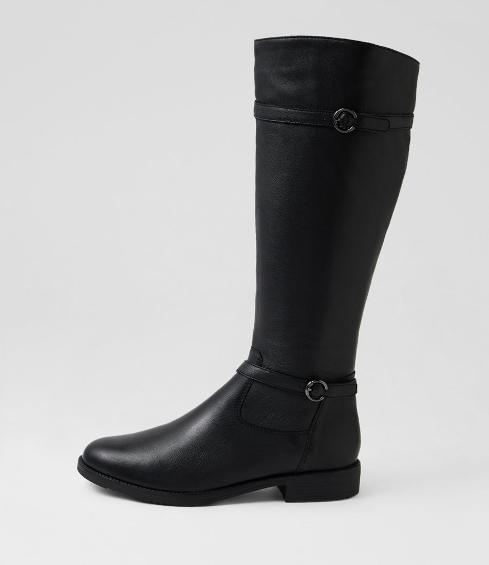 Camilas Black Leather Knee High Boots Camilas Black Leather Knee High Boots