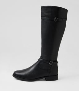 Camilas Black Leather Knee High Boots Camilas Black Leather Knee High Boots