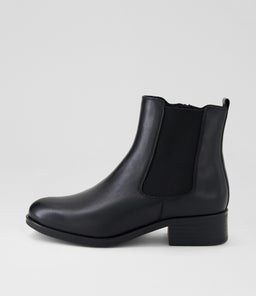 ELSIES SU BLACK BURNISHED LEATHER