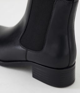 ELSIES SU BLACK BURNISHED LEATHER