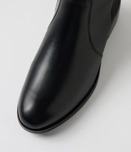 EMILLY SU BLACK BURNISHED LEATHER
